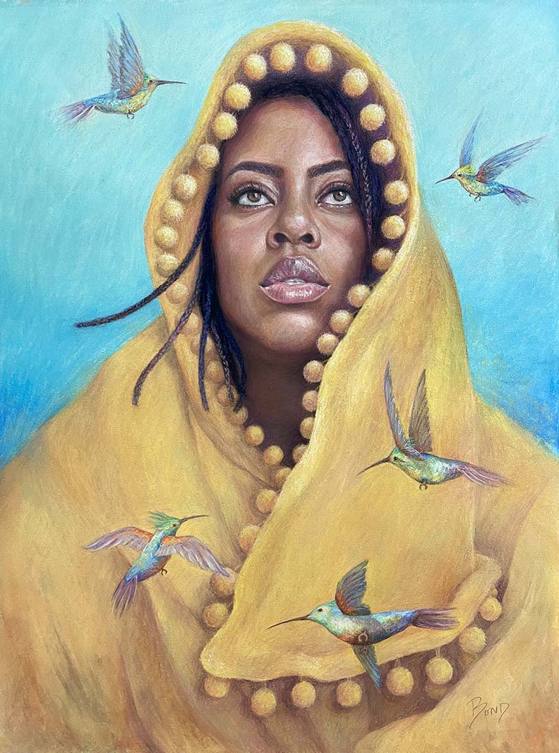 "Conviction", pastel on paper, 18 x 24 inches