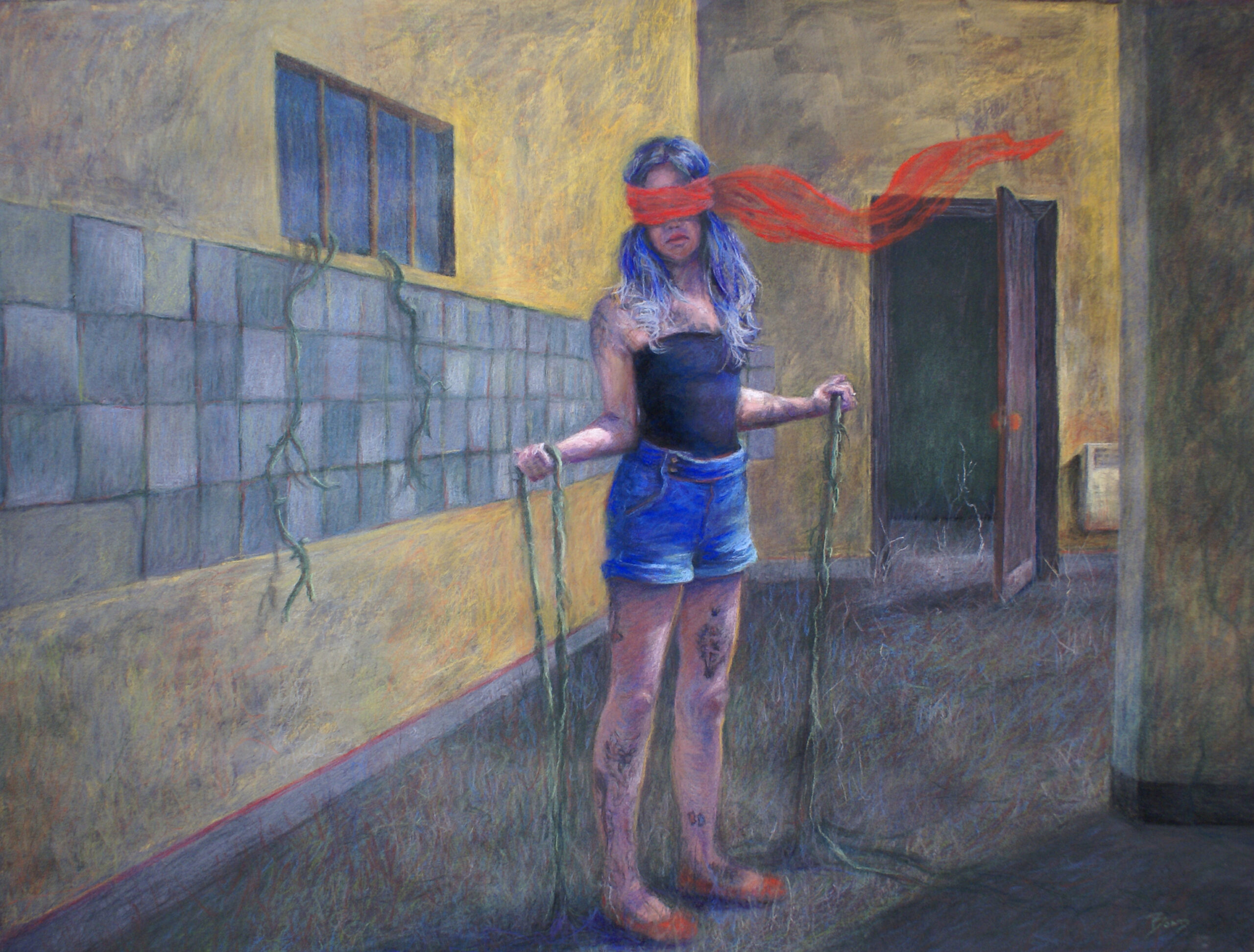 925, pastel on paper, 18 x 24 inches