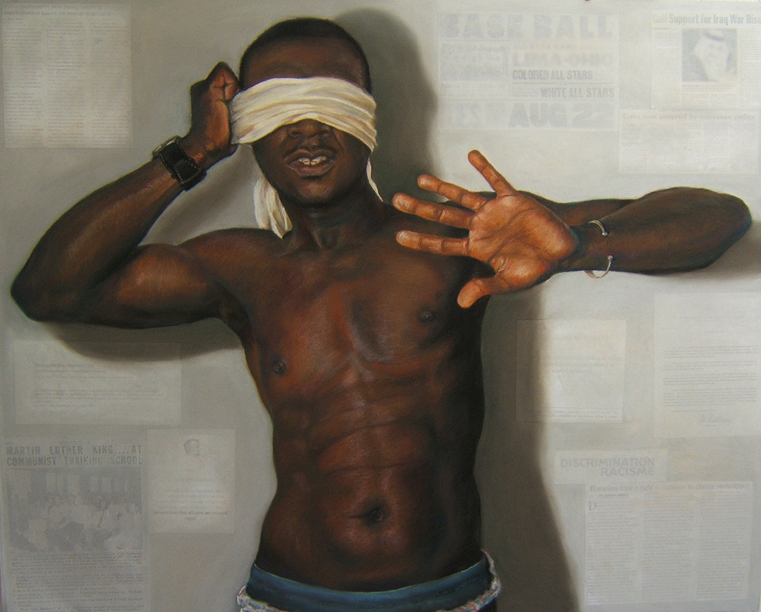 "Overcoming", pastel on crescent board, 32 x 40 inches