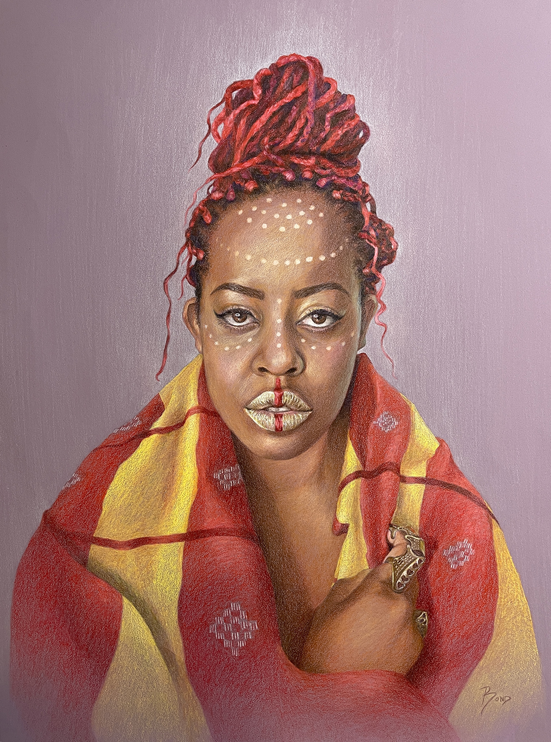 "Legacy", colored pencil on paper, 24 x 18 inches