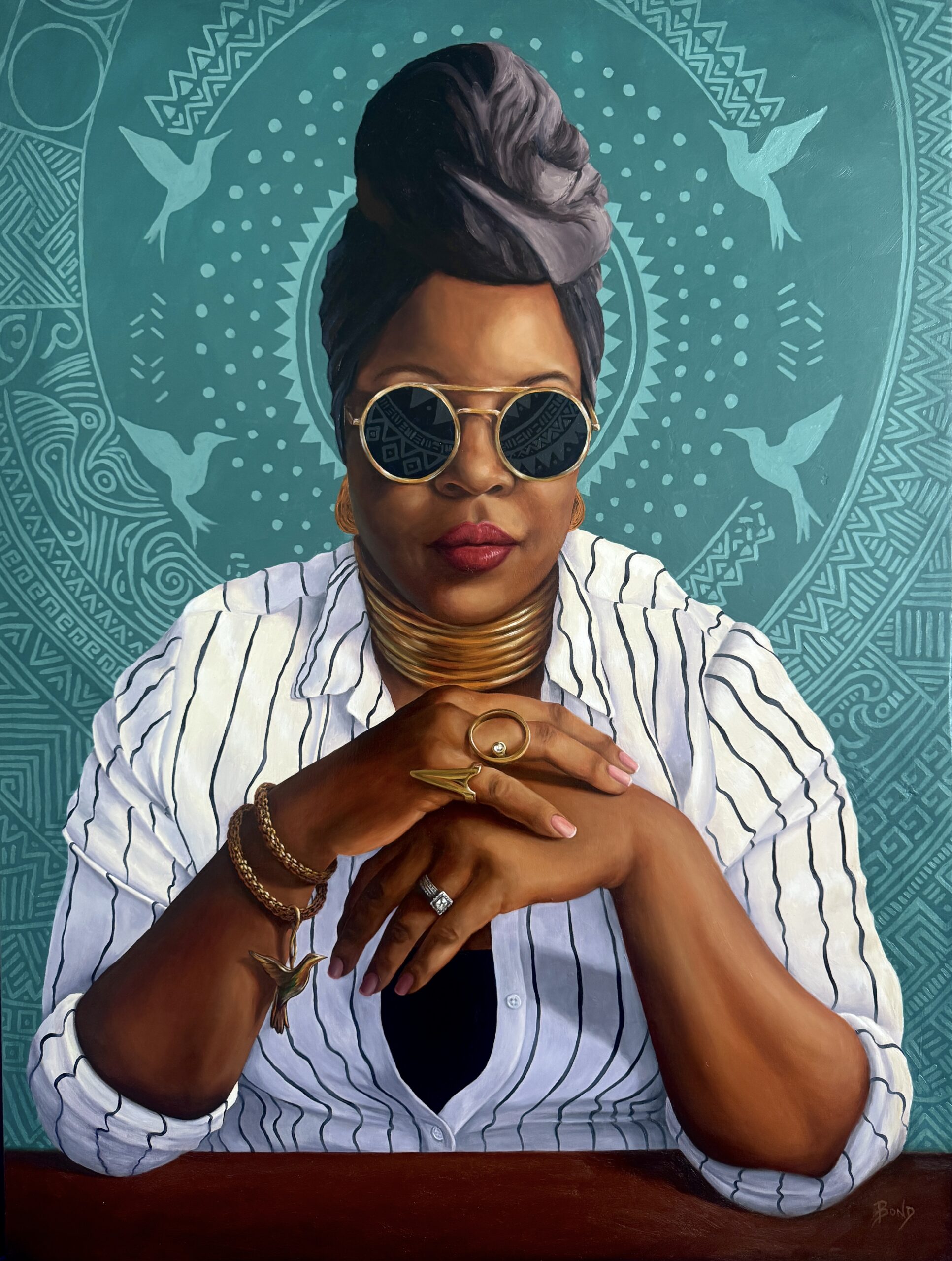 "A Quiet Power", oil on panel, 48 x 36 inches